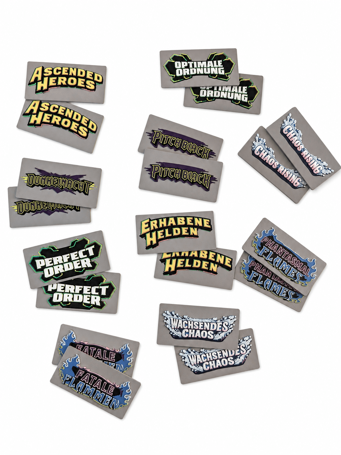 Set-Schilder für Pokémon Sammelkarten-Box