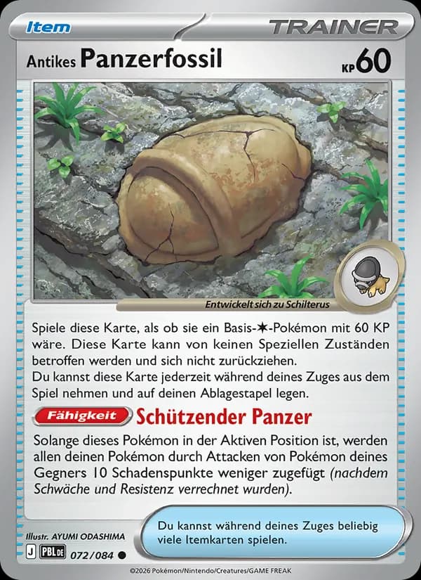 Antikes Panzerfossil - PBL 072