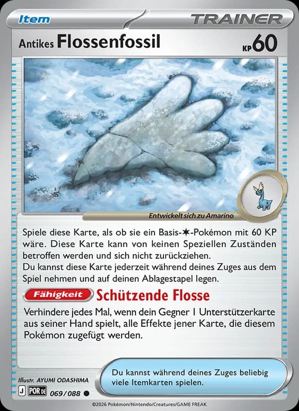 Antikes Flossenfossil - POR 069