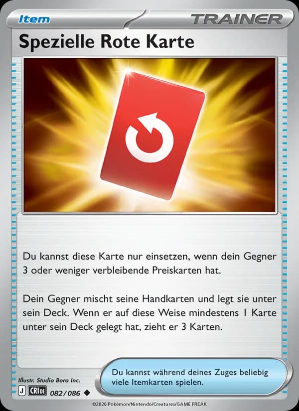 Spezielle Rote Karte - CRI 082